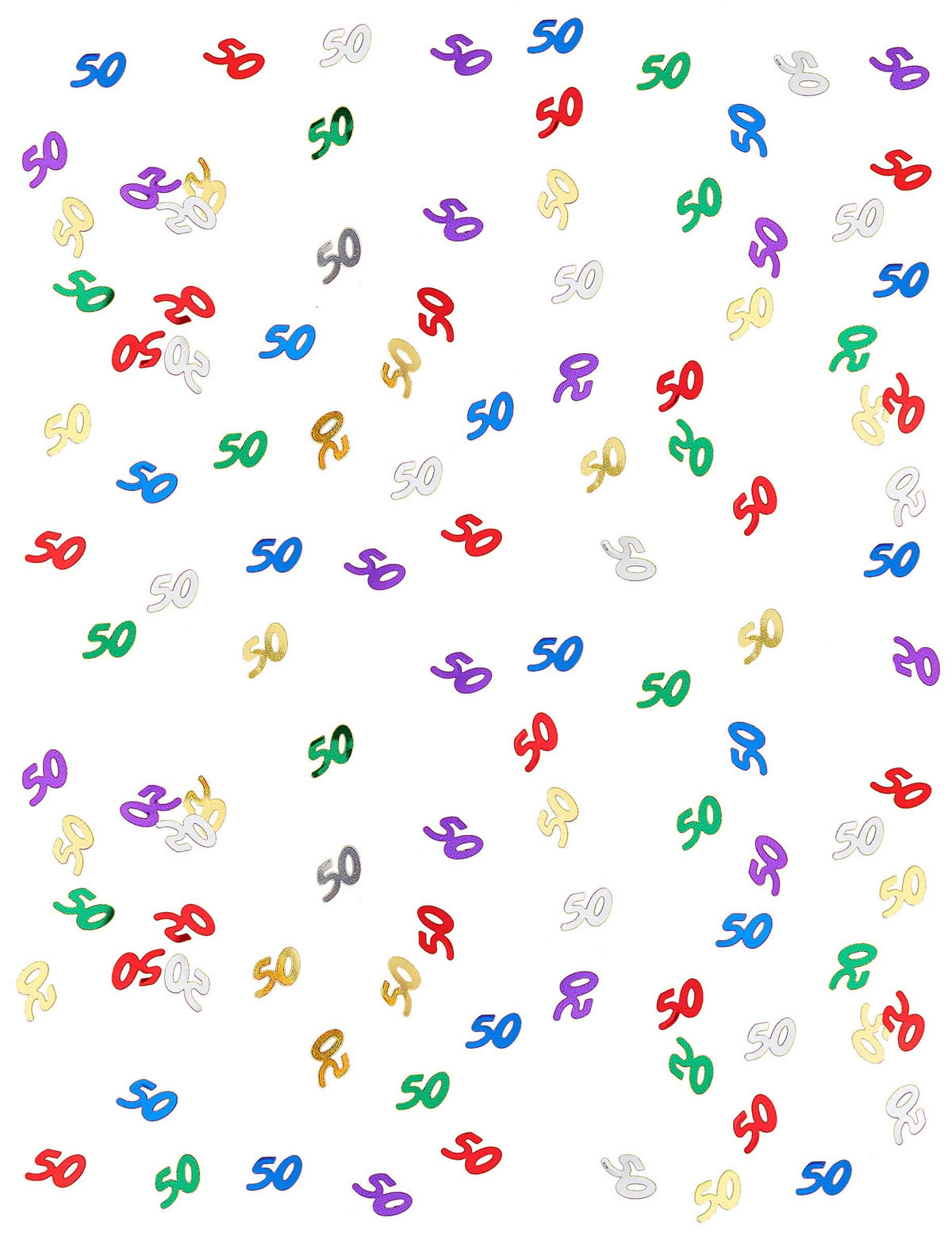 Prim-plan pe modelele de confetti 50 ani