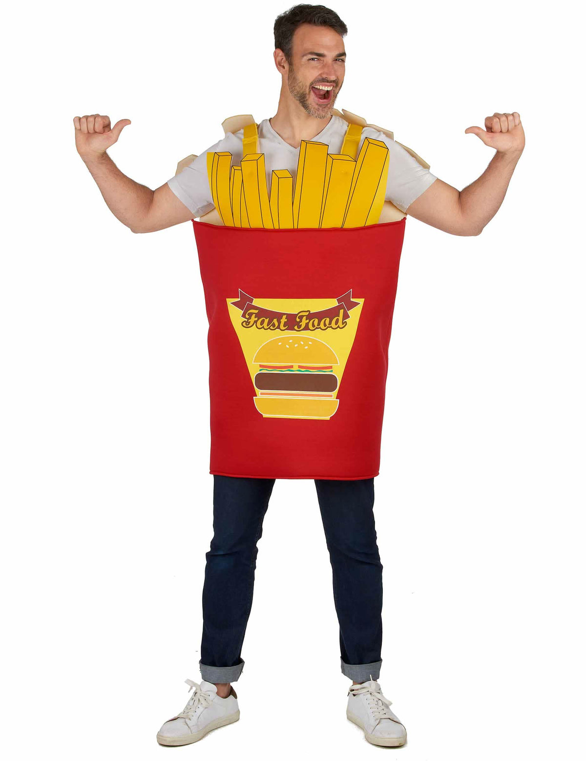 Costum de cuplu cartofi prăjiți și ketchup pentru adulți