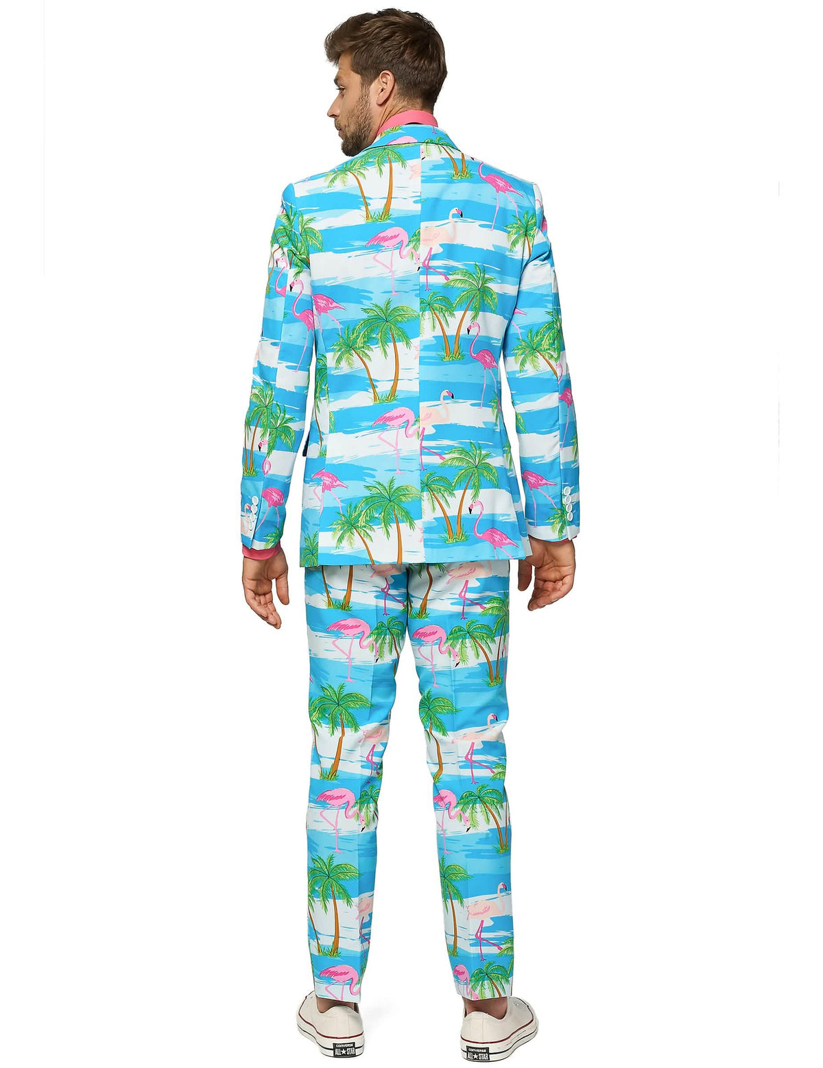 Vedere din spate a costumului Mr. Flamingo bărbat Opposuits™