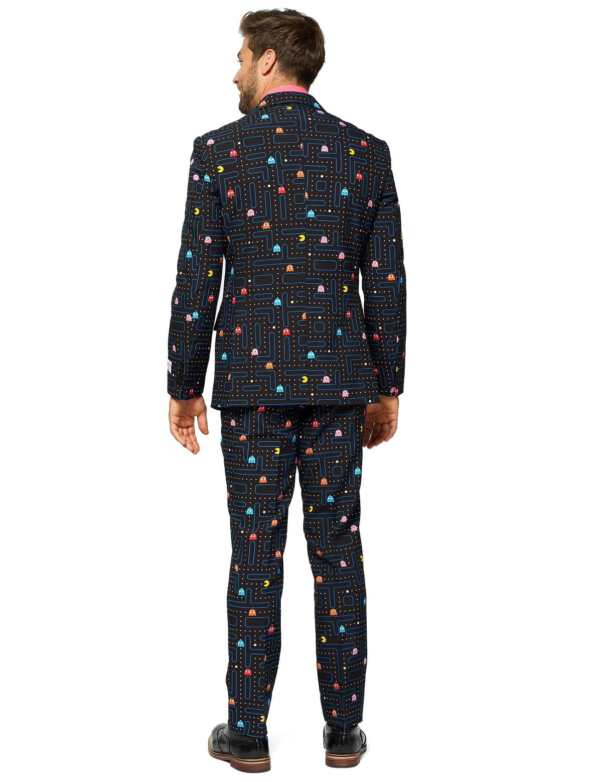 Vedere din spate a costumului Mr. Pac-Man pentru bărbat