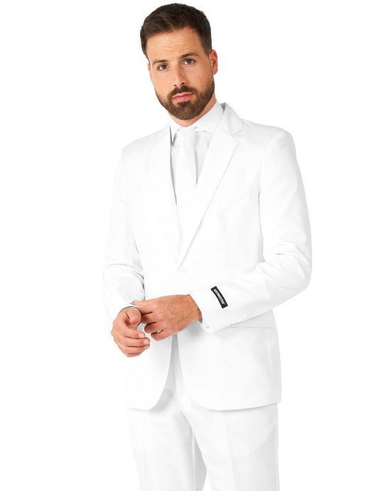 Costum bărbătesc alb Mr. Solid Suitmeister™