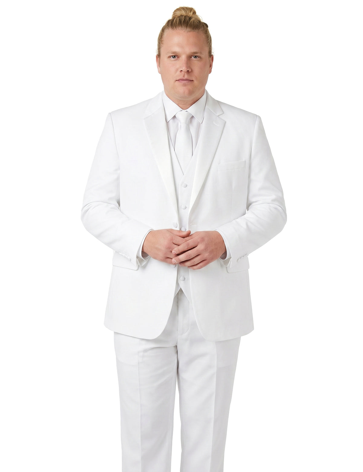 Costum bărbătesc alb Mr. Solid Suitmeister™