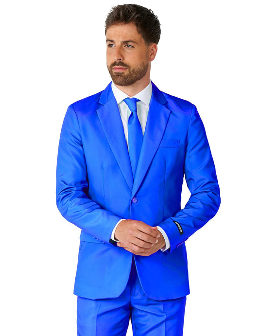 Costum Suitmeister™ Mr. Solid albastru pentru bărbați