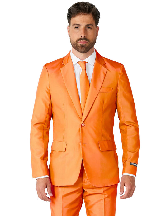 Costum portocaliu Mr. Solid pentru bărbați Suitmeister™