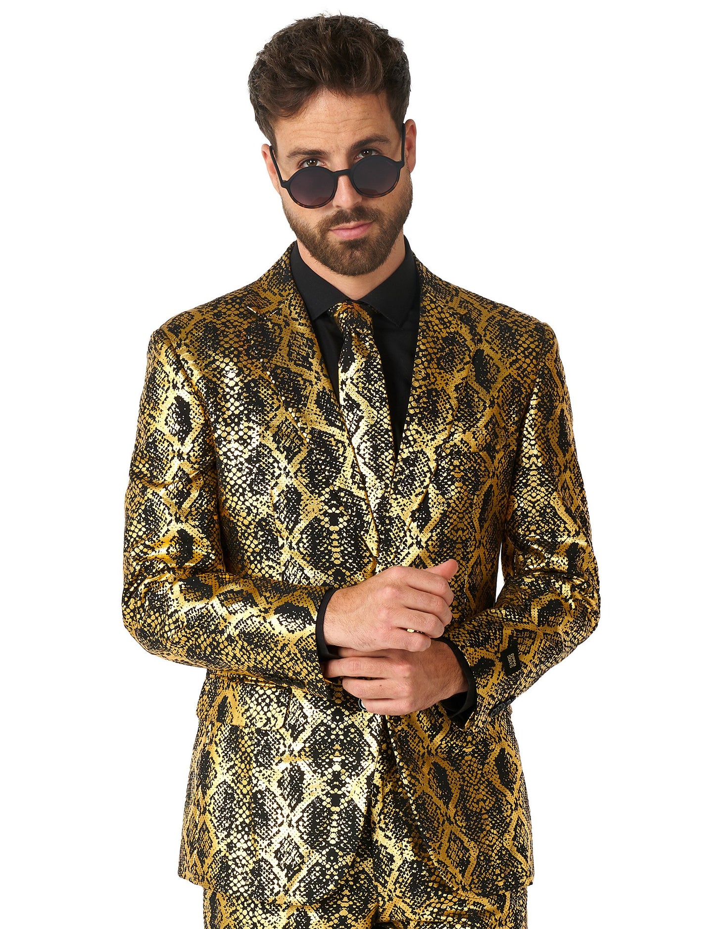 Costum de șarpe strălucitor pentru adulți opus