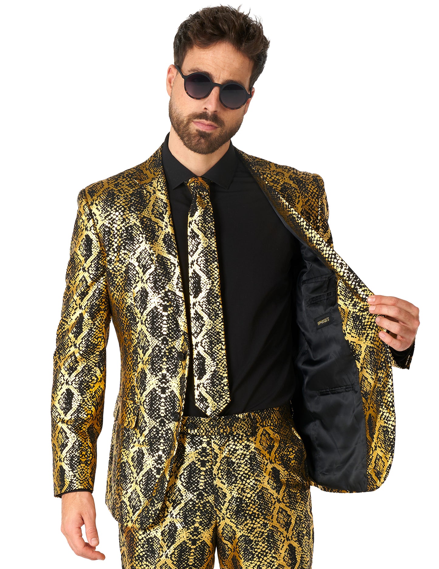 Costum de șarpe strălucitor pentru adulți opus