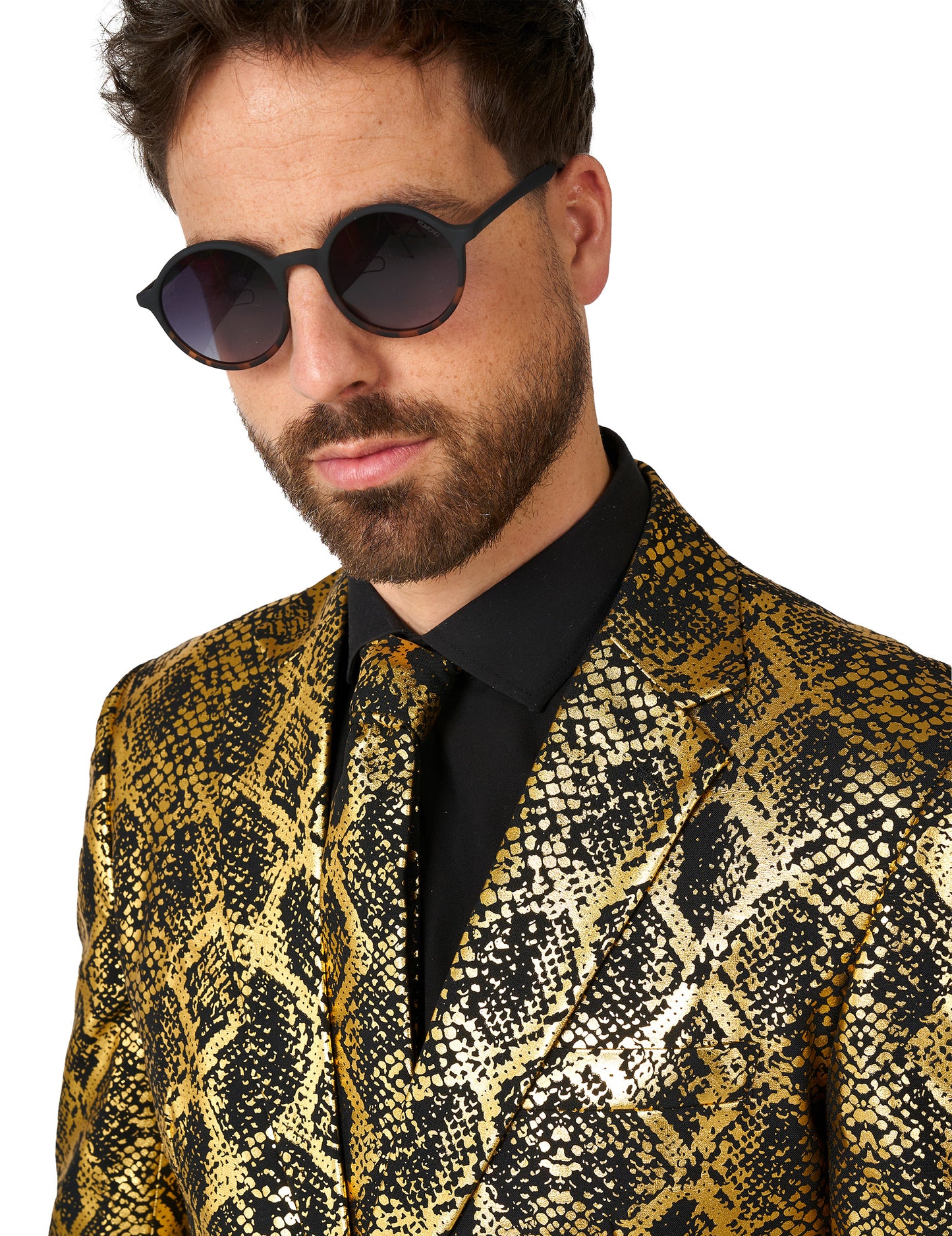 Costum de șarpe strălucitor pentru adulți opus