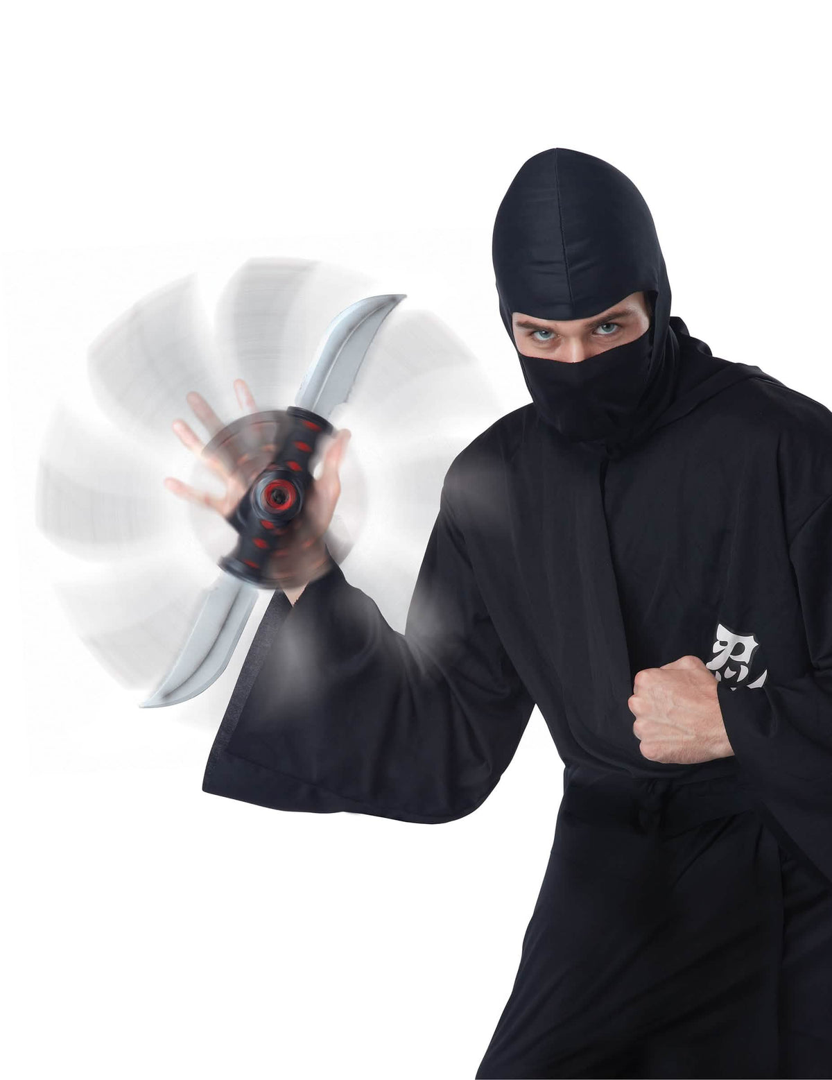 Effet de rotation en mouvement du couteau double lame Ninja