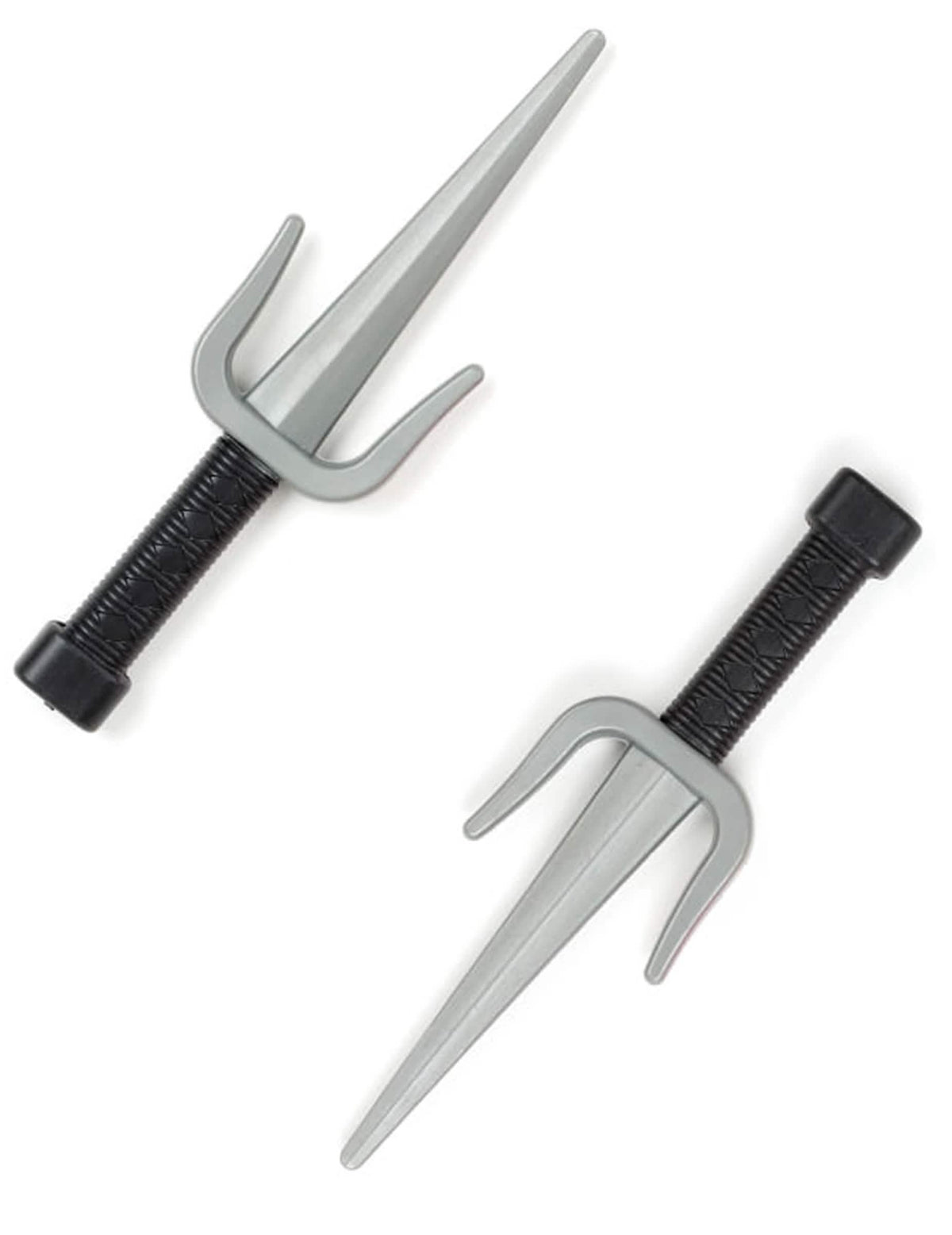 Cuțite ninja din plastic pentru costum gri și negru