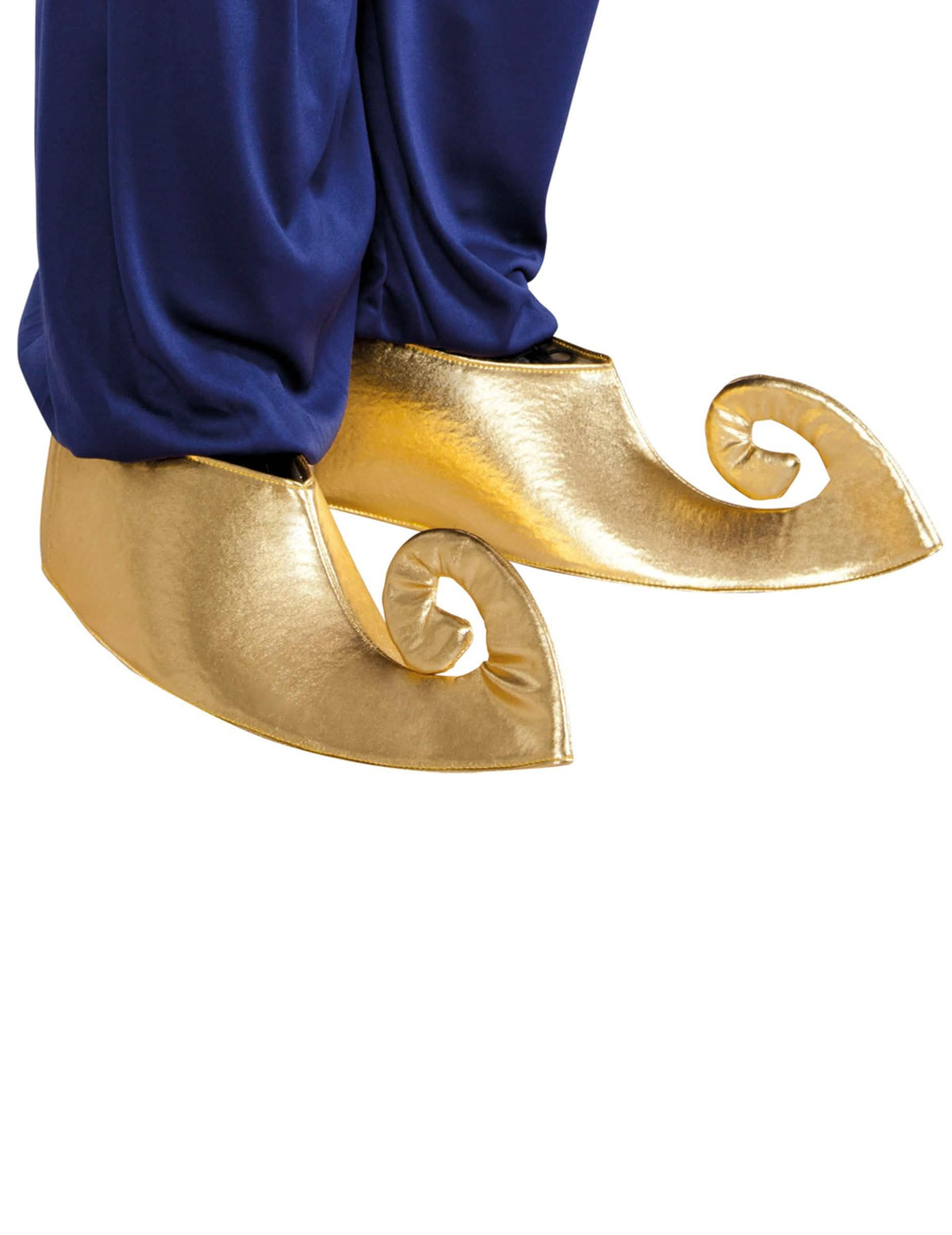 Sur chaussures sultan arabe pour adulte dorées à bouts recourbés