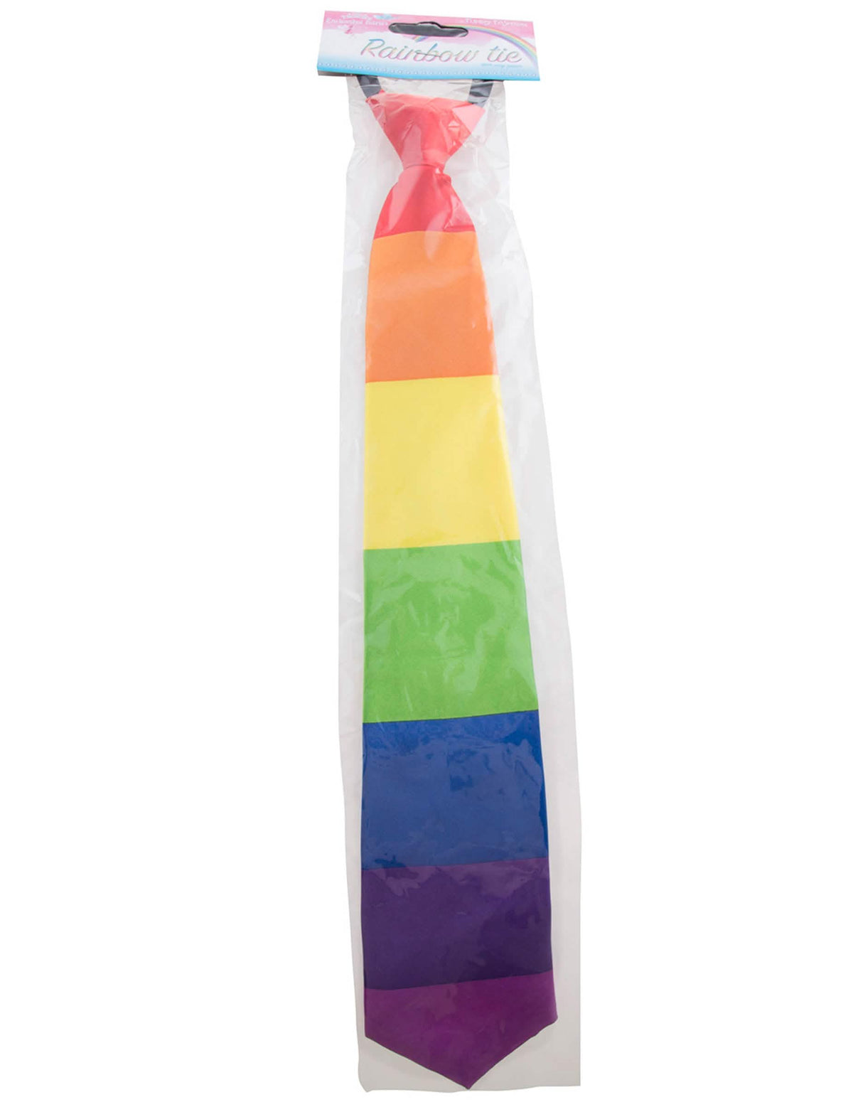 Ambalajul original al cravatei curcubeu pentru adult