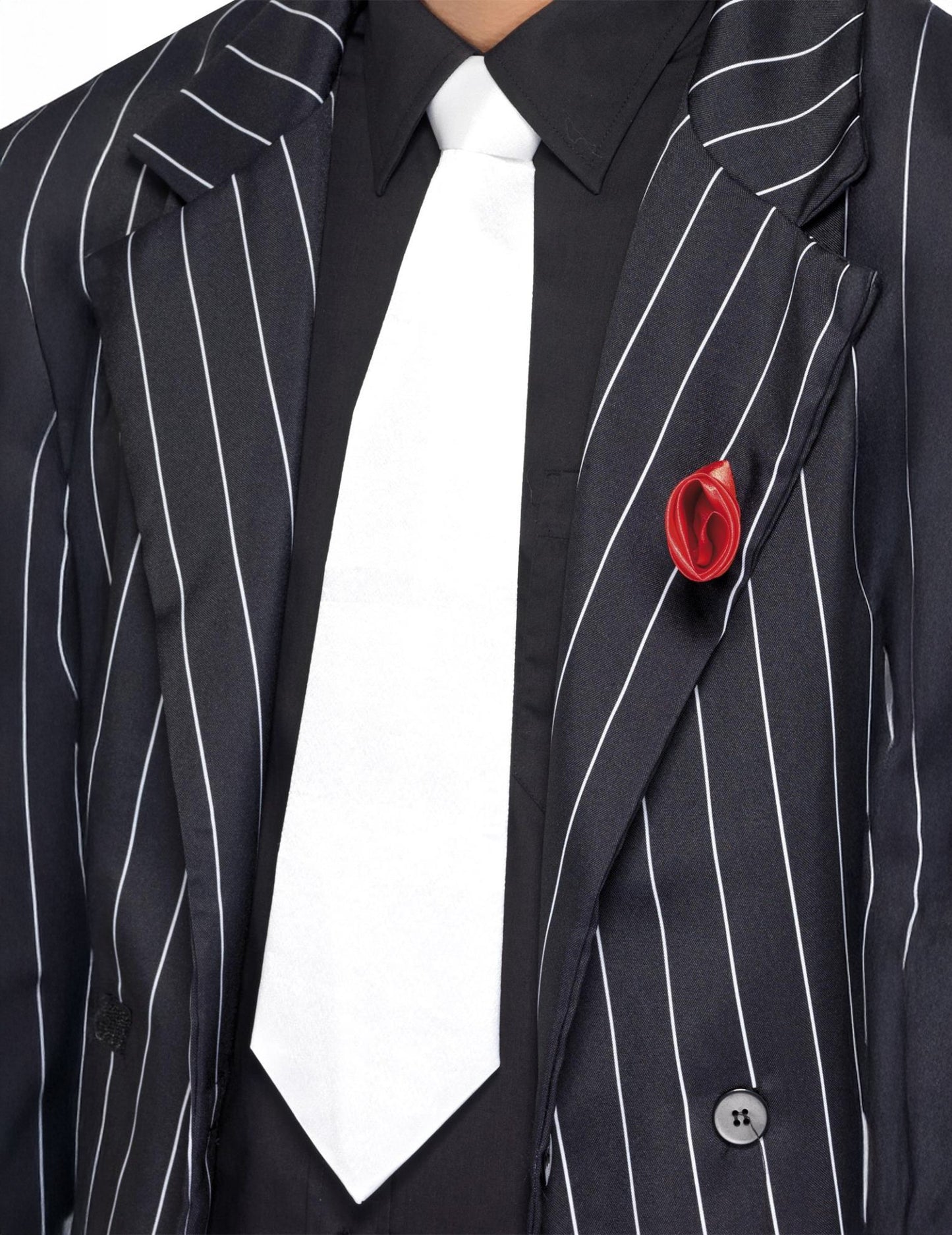 Cravată alb pentru adulți alb