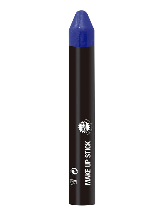 Gros plan sur la pointe du crayon de maquillage pour adulte bleu foncé