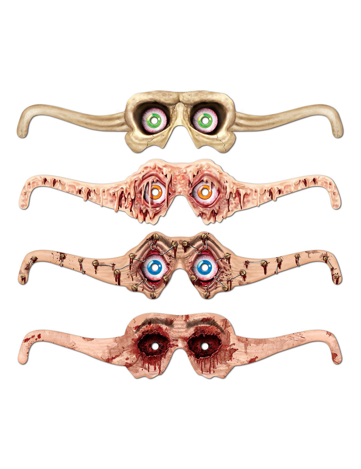 O pereche de ochelari de carton înfricoșători