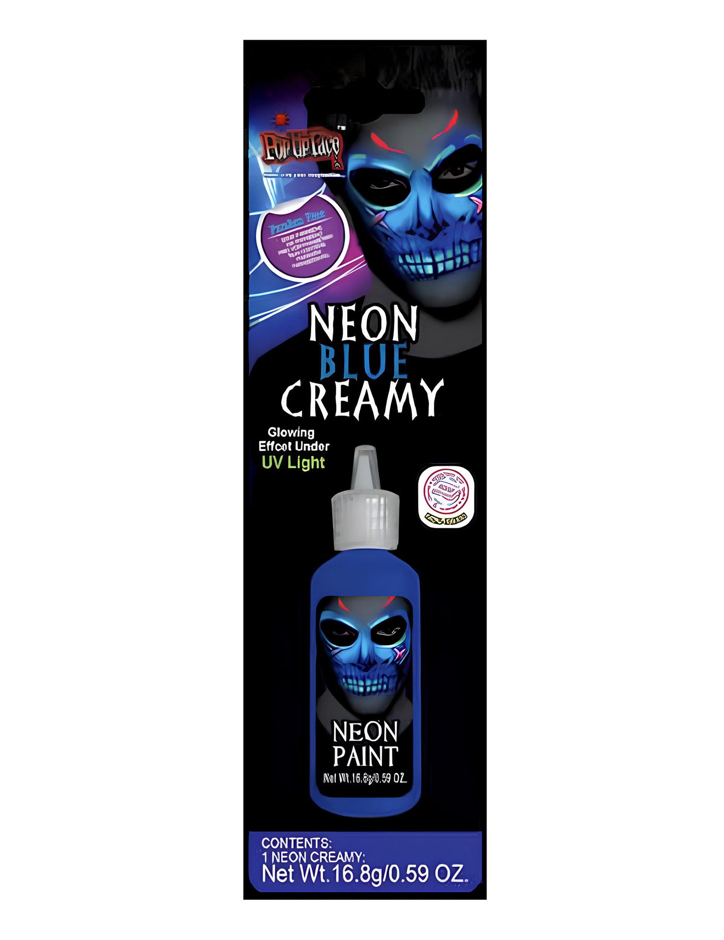 Cremă de machiaj neon albastru
