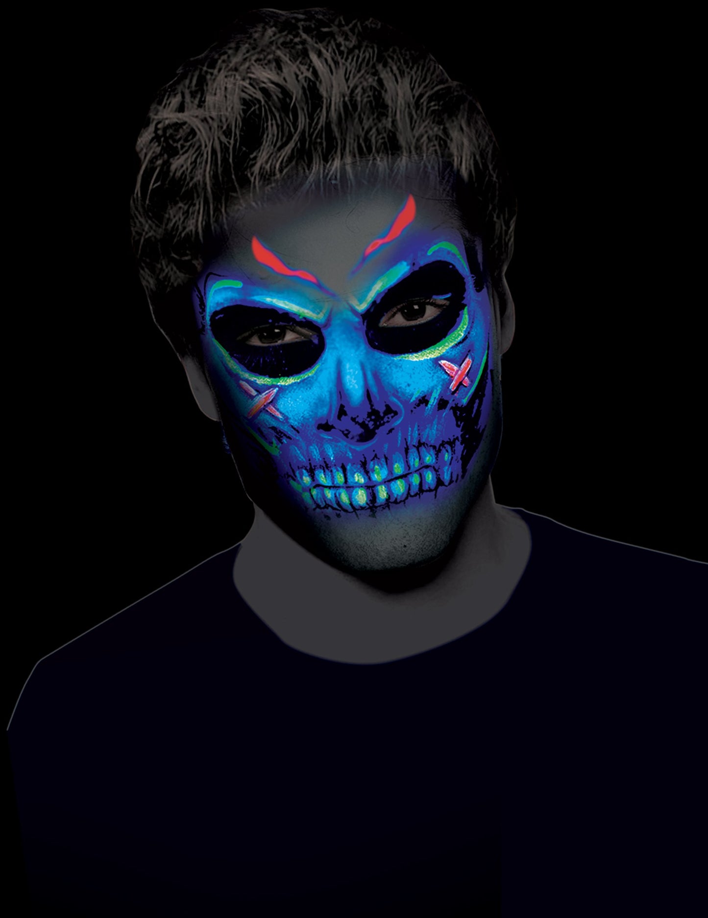 Cremă de machiaj neon albastru