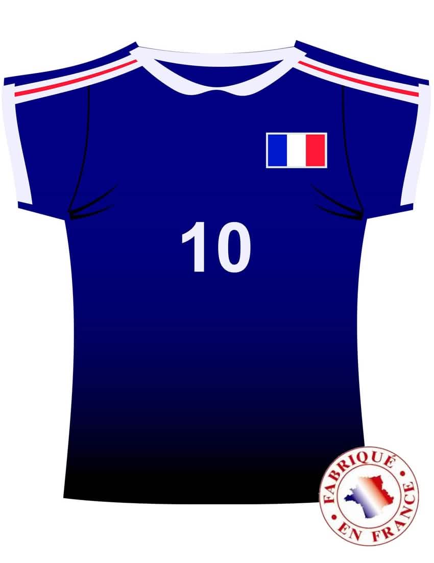 Decorațiune murală tricou franța albastru cu numărul 10