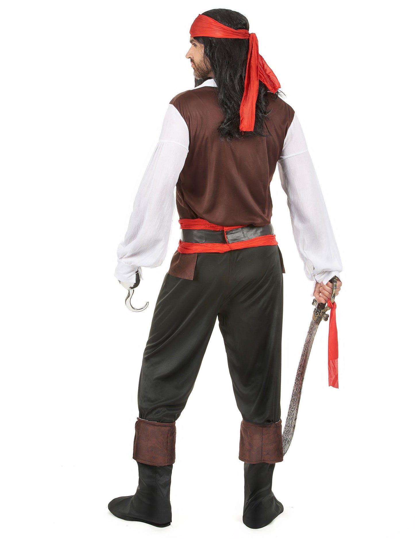 Costum de pirat pentru pantaloni negri pentru bărbați