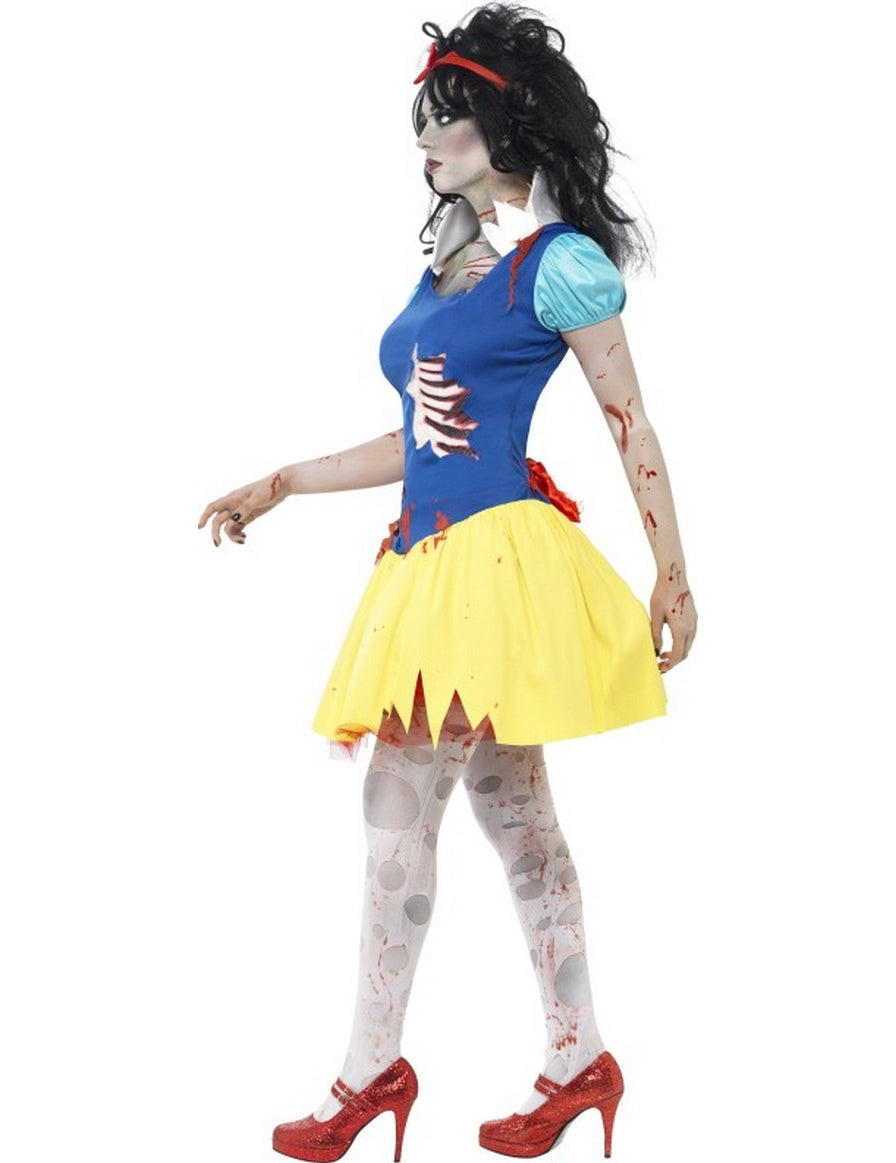Vue de profil du déguisement zombie princesse conte de fées pour femme