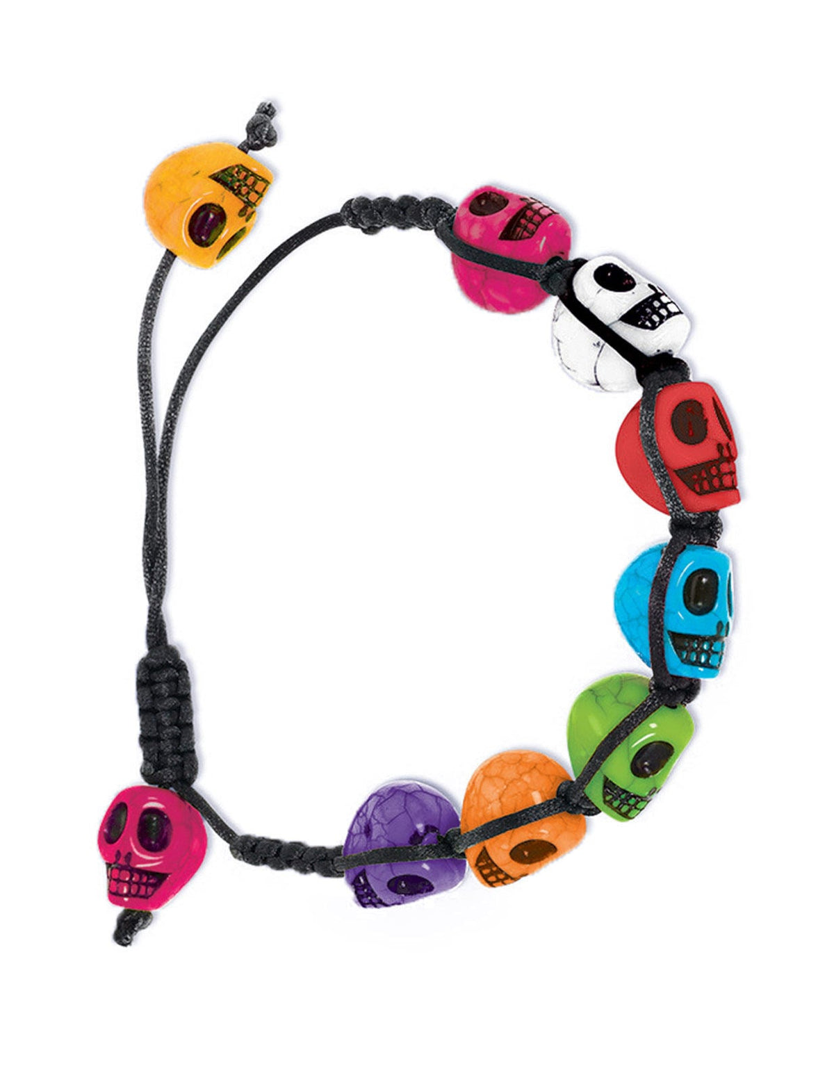 Brățară Dia de los muertos pentru adult multicolor