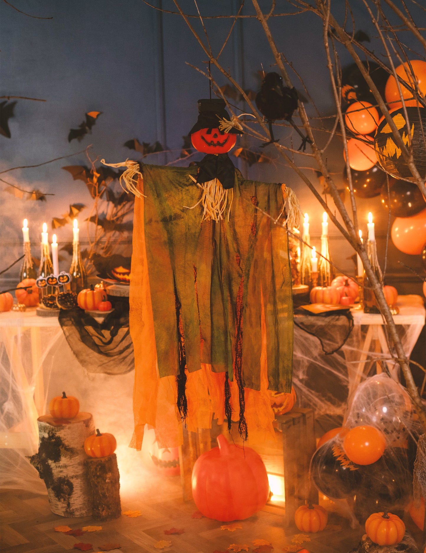 Decorare pentru a atârna Pumpkin de rezervă Halloween 1 m