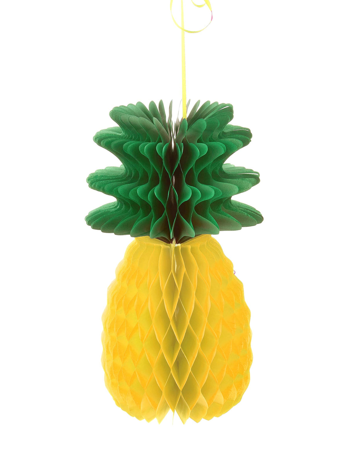 Decorațiune ananas alveolată pentru petrecere galben și verde