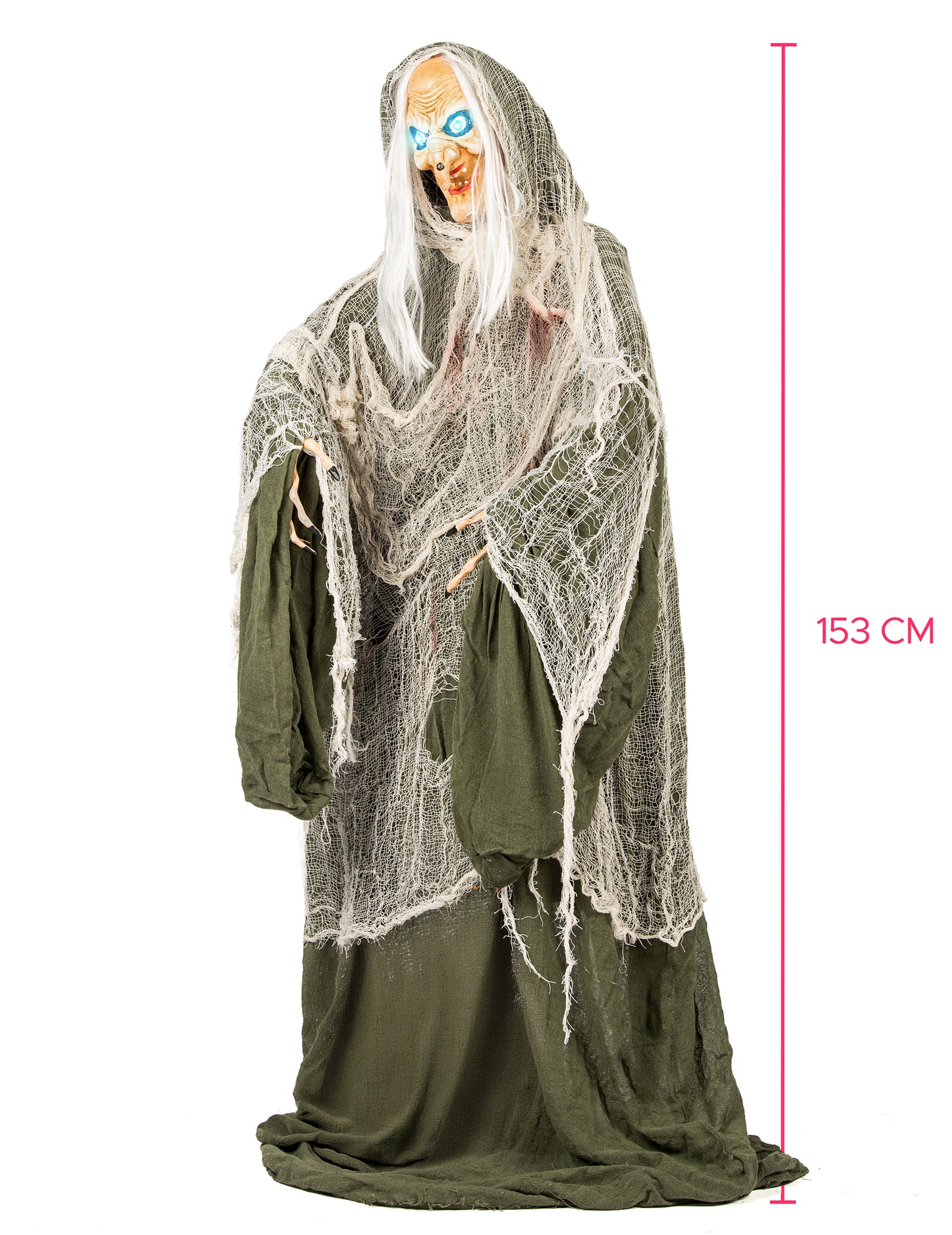 Sunet animat și decorare ușoară vrăjitoare Andromeda 153 cm