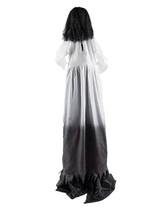 Decorațiune animată văduvă fantomatică extensibilă, cu mișcare, 190 până la 225 cm