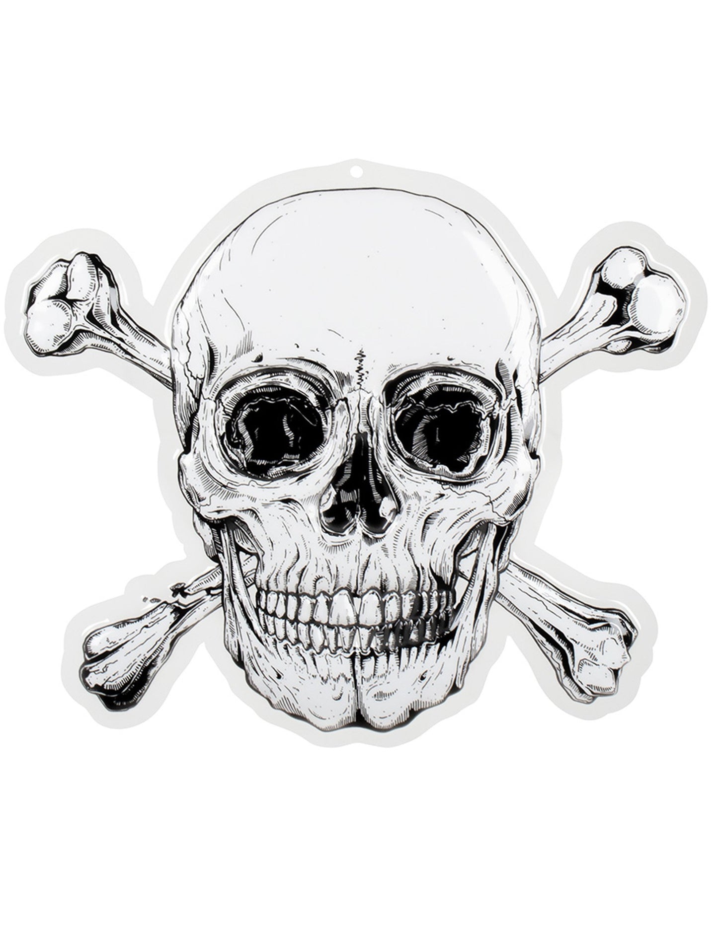 Decor de perete din plastic Pirate Jolly Roger 42 x 50 cm