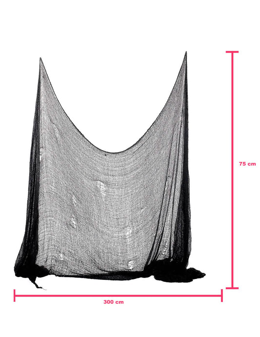 Dimensions de la décoration drap Halloween