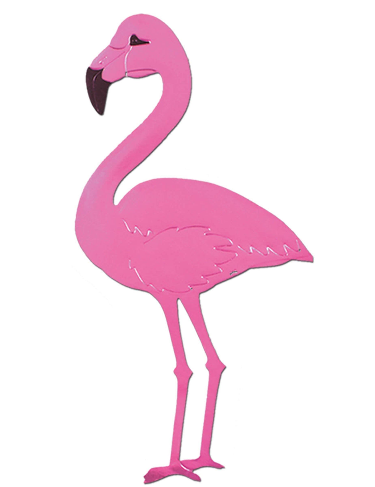 Decorațiune de agățat din aluminiu și carton flamingo pentru petrecere tropicală roz