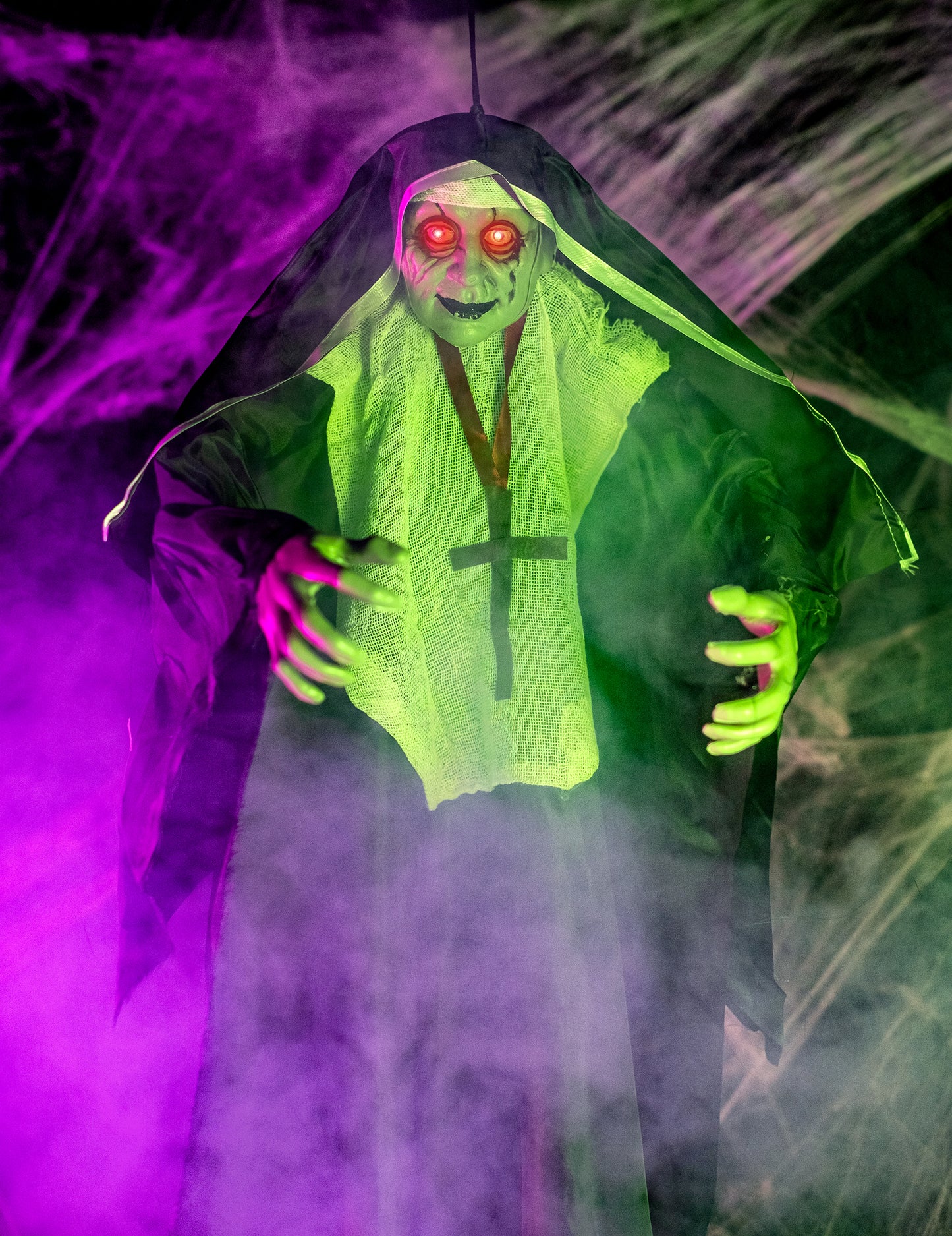 Decorare luminoasă religioasă zombie 137 cm