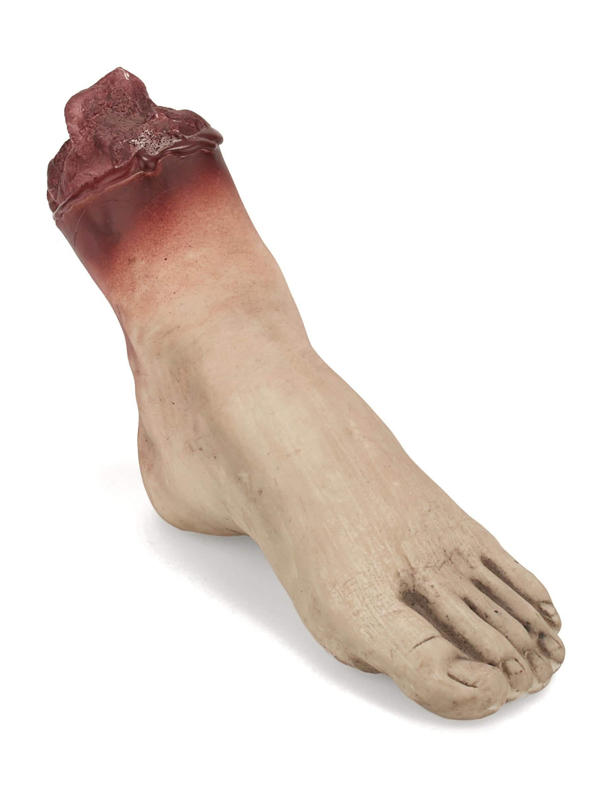 Decorațiune de picior însângerat pentru halloween, realistă, culoarea pielii și roșu