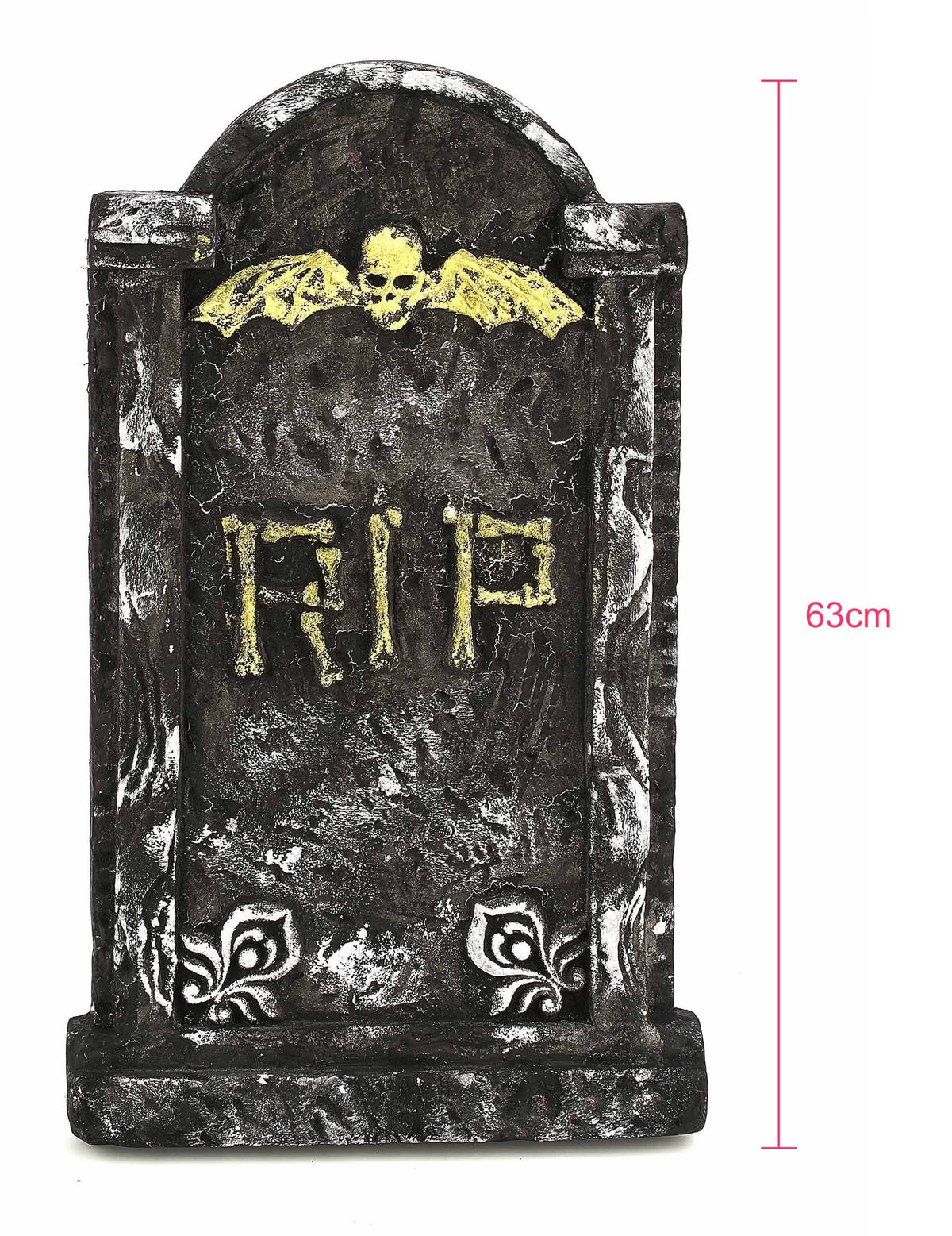 Indicație privind dimensiunile decorațiunii piatră funerară halloween