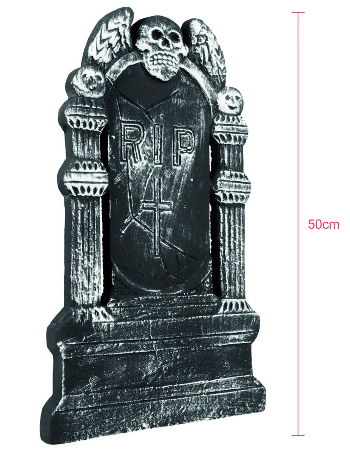 Vue de profil de la décoration tombe squelette pour Halloween