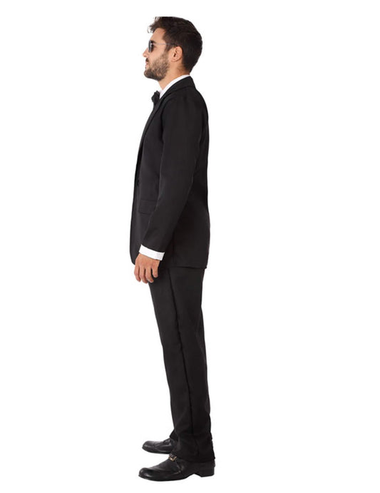 Vue de profil du déguisement agent secret en smoking