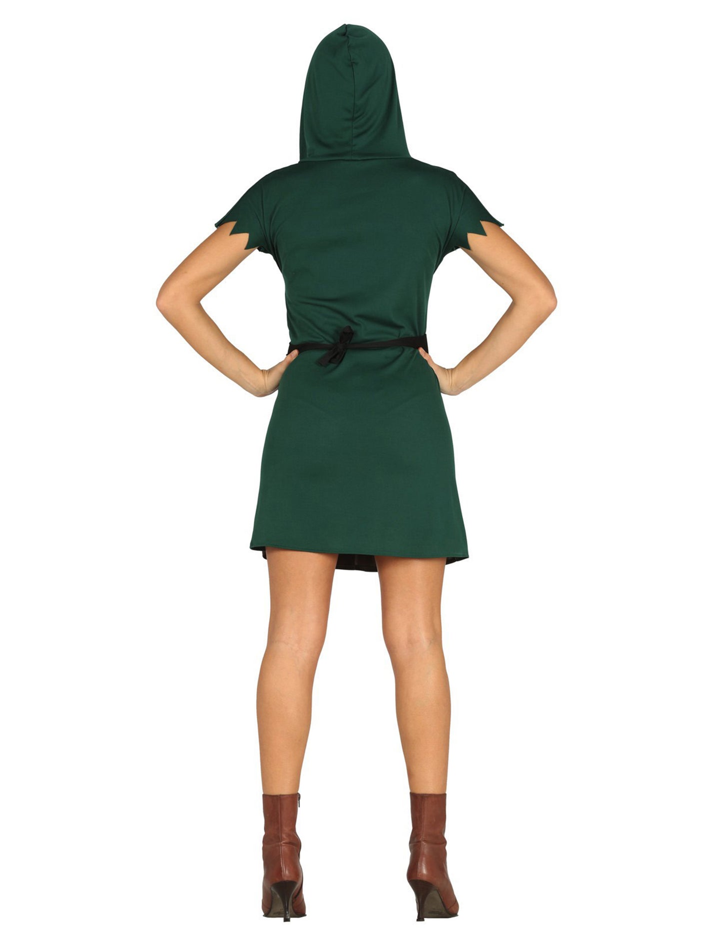 Vue de dos du déguisement d'archer pour femme