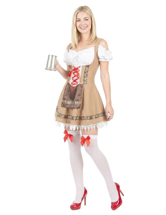 Costum bavarian bej pentru femei