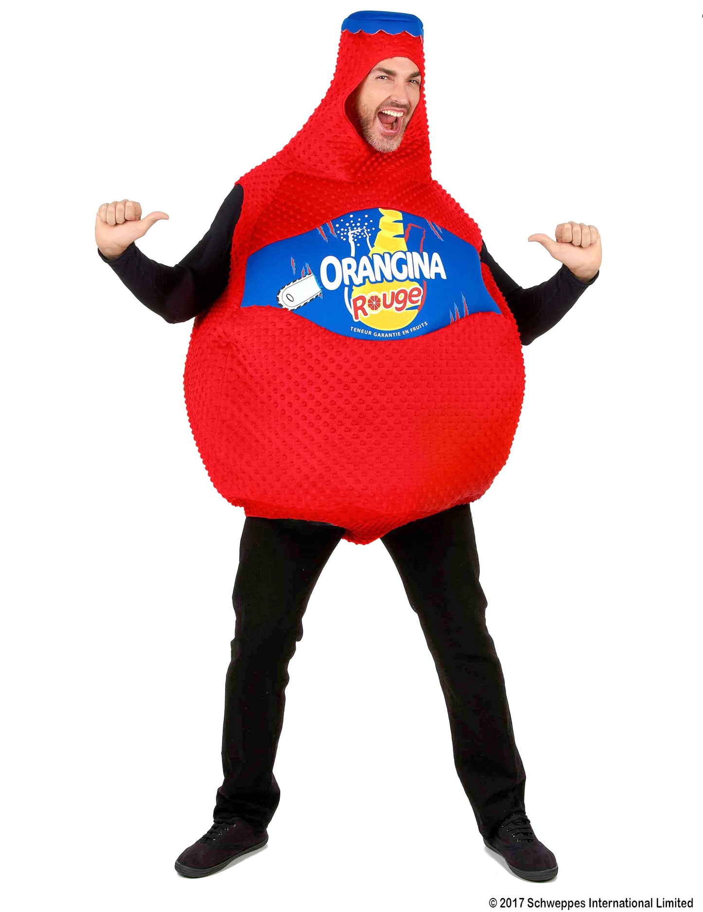 Costum de sticlă roșie Orangina