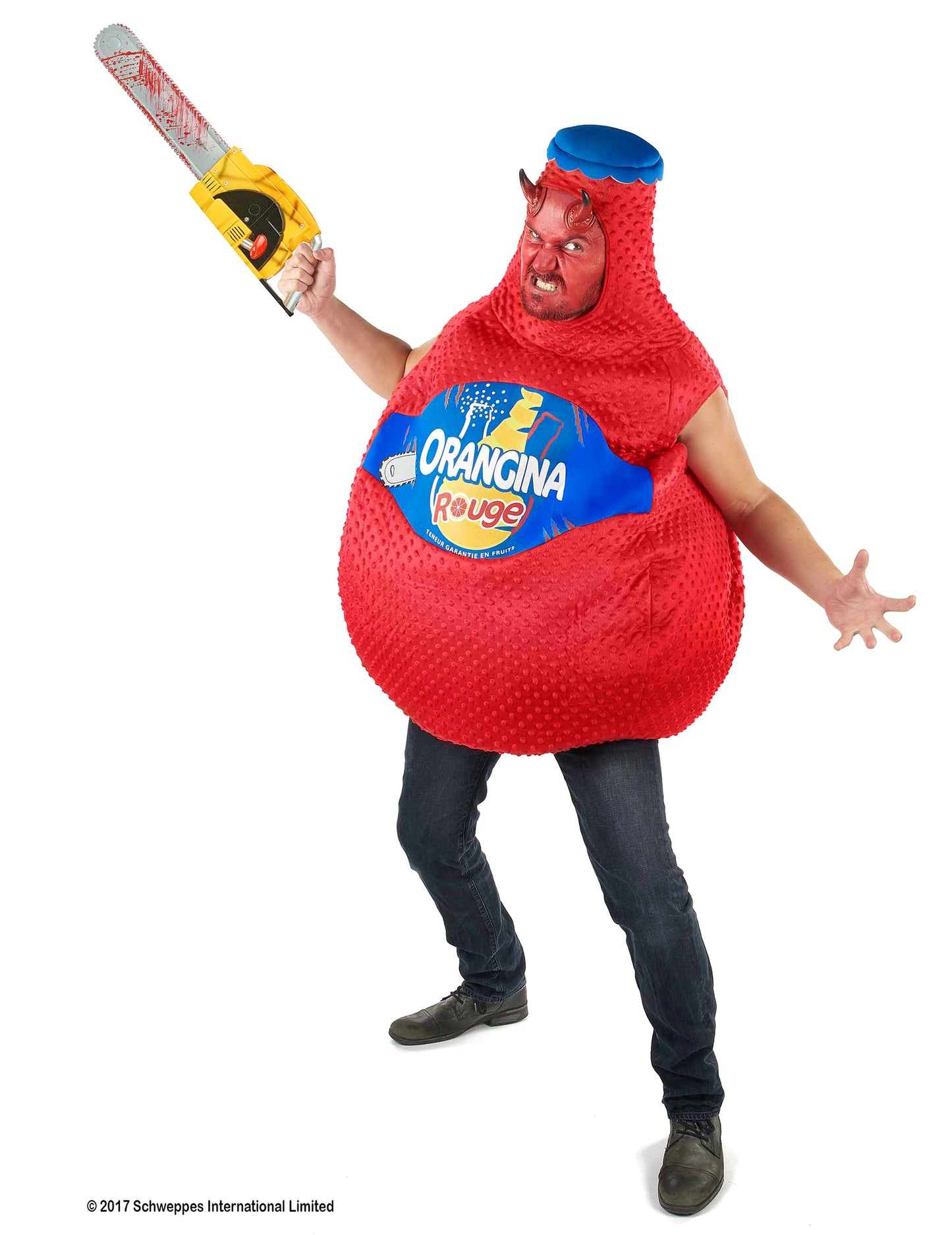 Costum de sticlă roșie Orangina