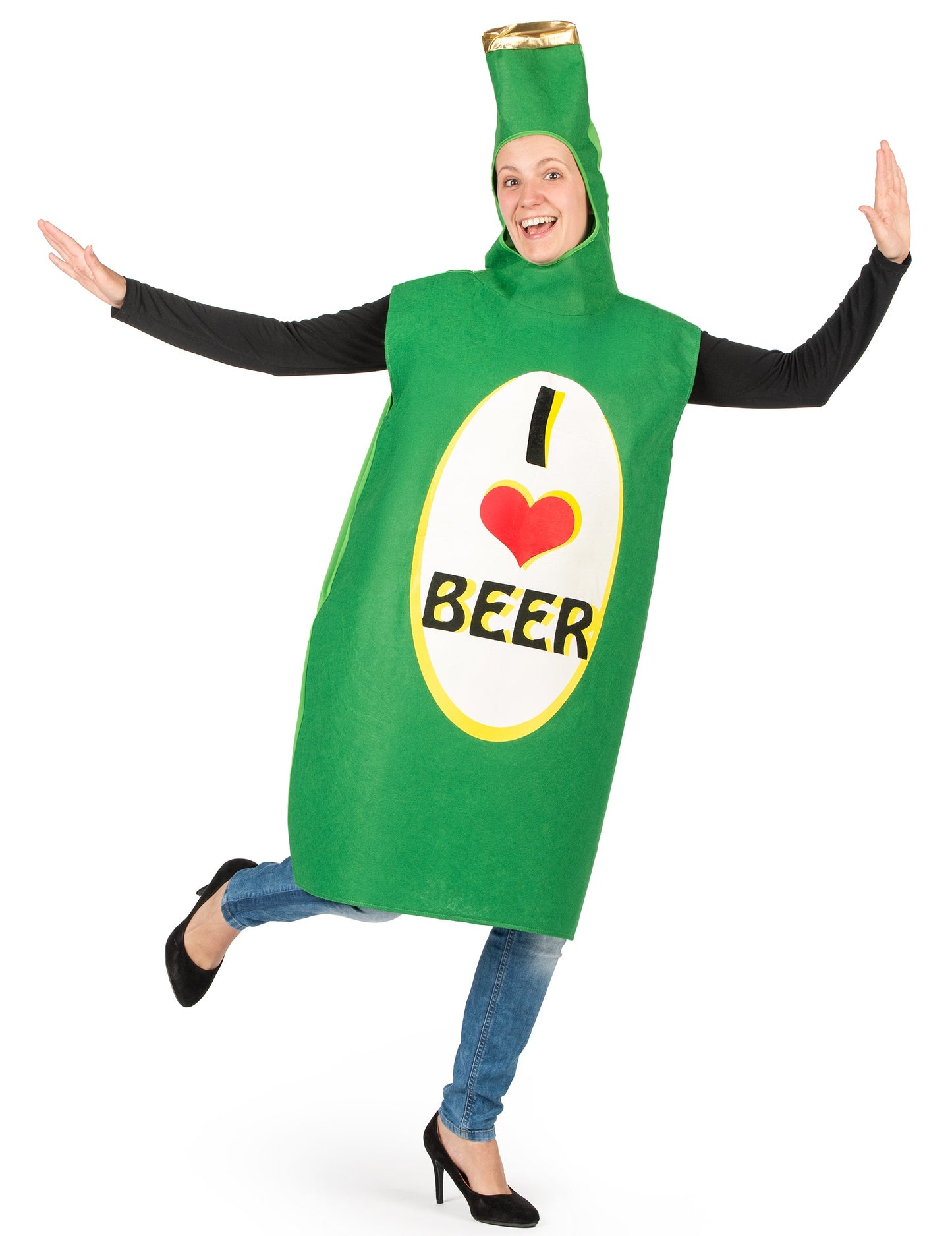 Costum pentru sticla de bere verde pentru adulți