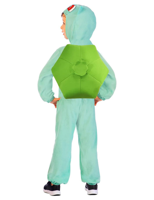 Vue de dos du déguisement Bulbizarre Pokémon pour enfant