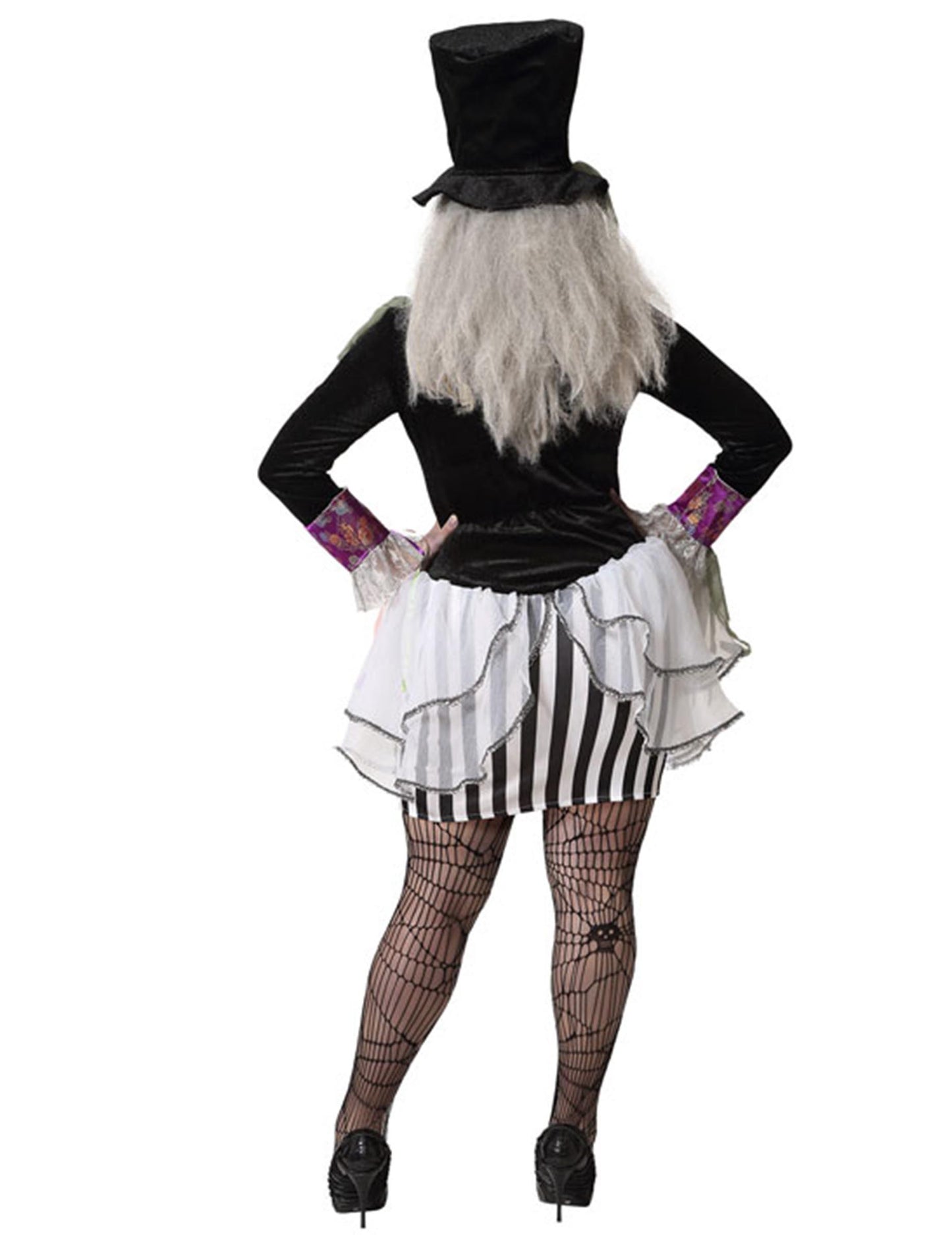 Femeie costum de pălărie întunecată