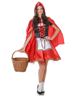 Costume de Crăciunița roșie pentru adulți
