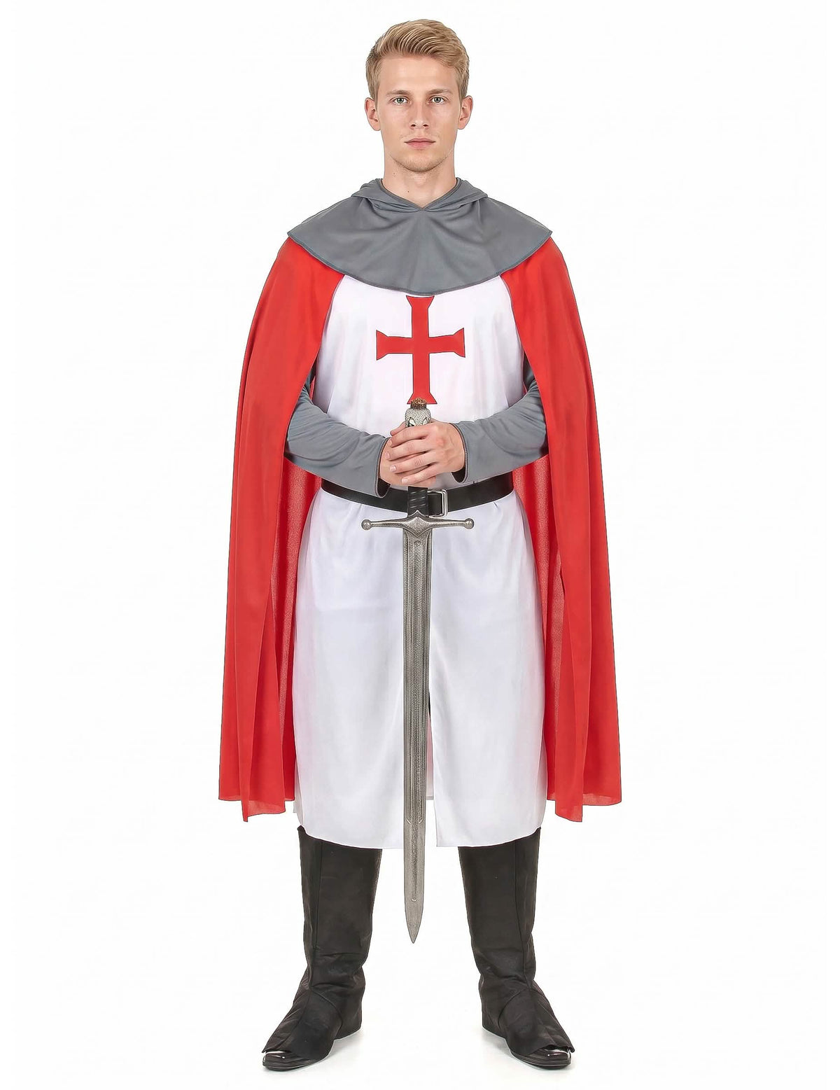 Déguisement chevalier croisé médiéval homme