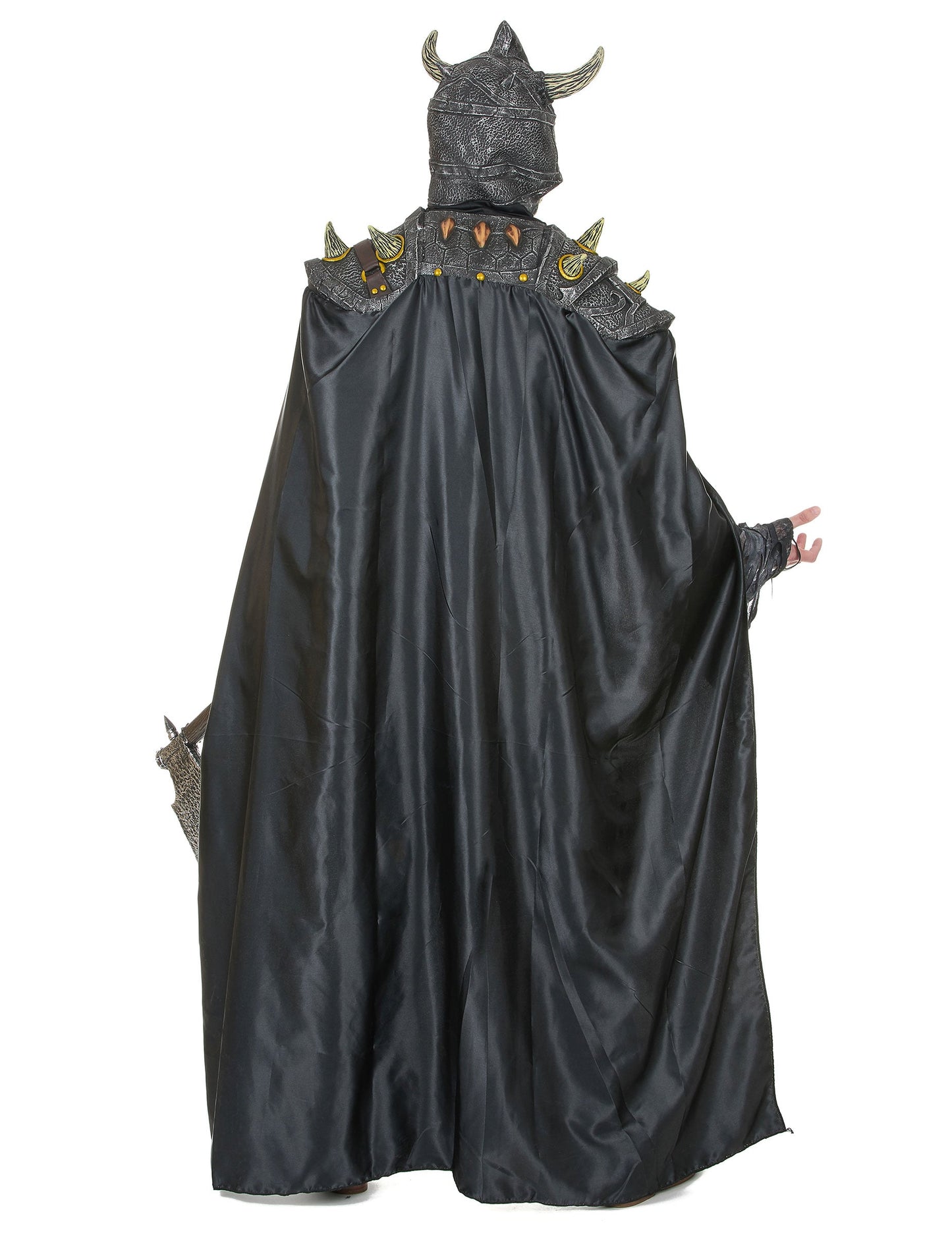 Vue de dos du déguisement chevalier de l'armée sombre