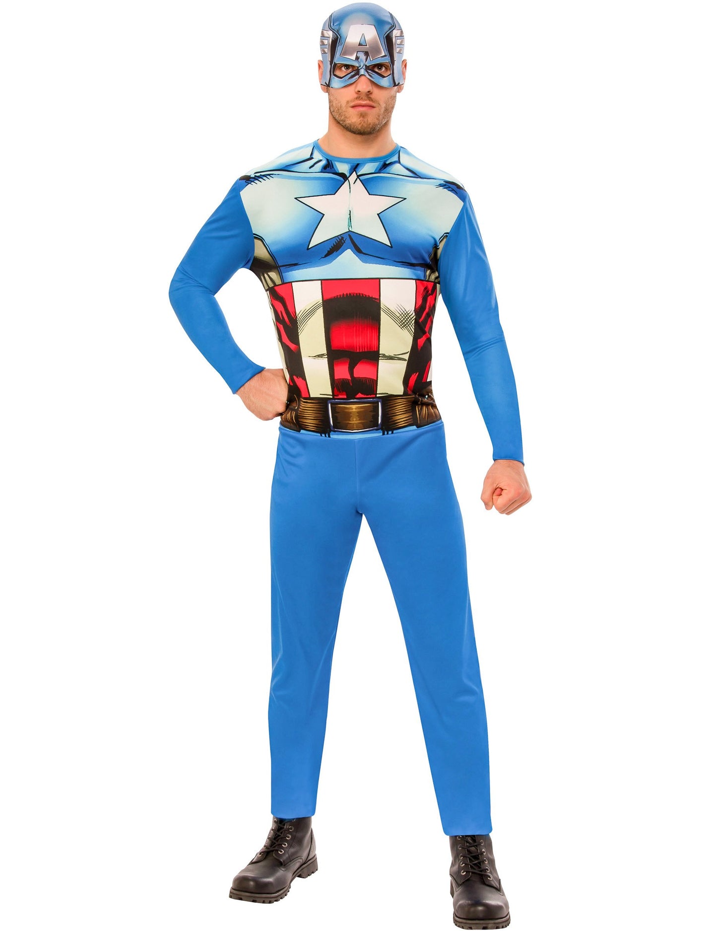 Costum clasic pentru adulți căpitan America