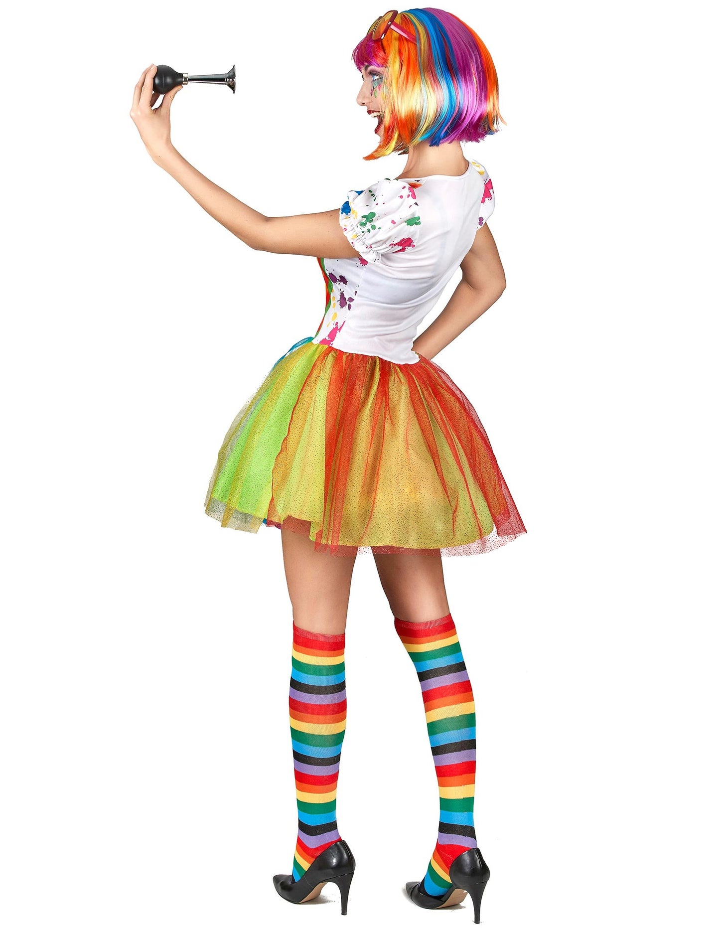 Costum de pictură multicoloră multicoloră pentru femei