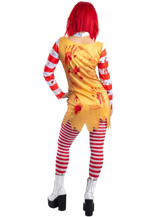 Costum de clovn criminal sexy pentru femei