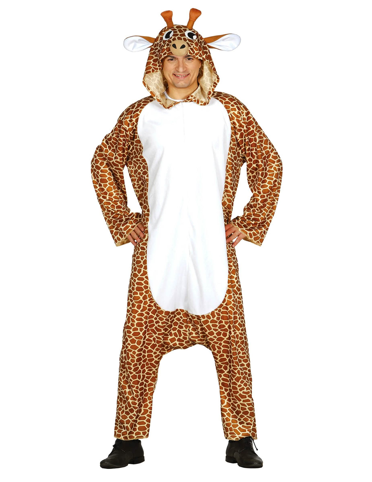Vedere din față a costumului combinezon girafă